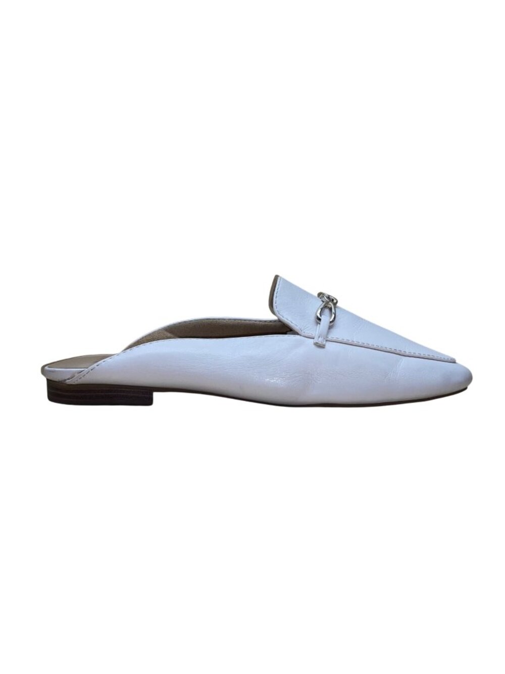 Naturalizer Women’s White Man-Made Slip-On Loafers Kayden Mule Size 7.5W